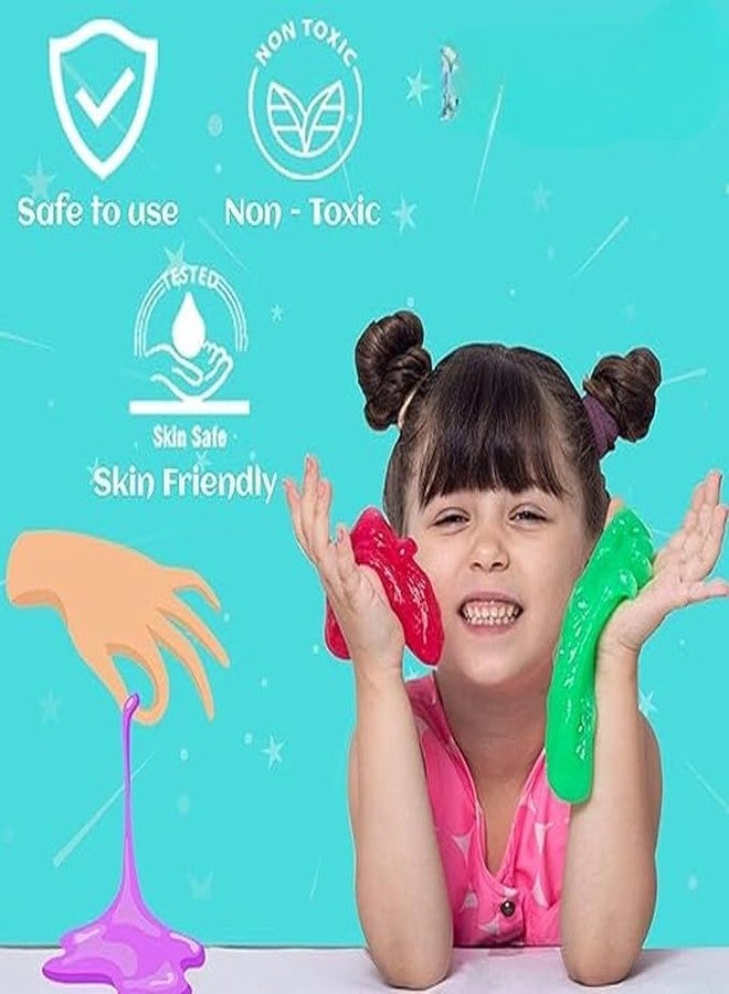 MINtile Premium Crystal Jelly Slimes for Kids | Non-Toxic, Mess-Free, Multicolor Sensory Slimes Toys | Safe & Stretchy DIY Slime Kit | Fun Play, Birthday Return Gifts & Party Favors | Pack of 2 - Image 4